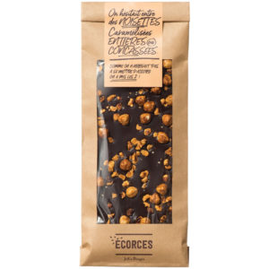 Écorces chocolat noir et noisettes caramélisées