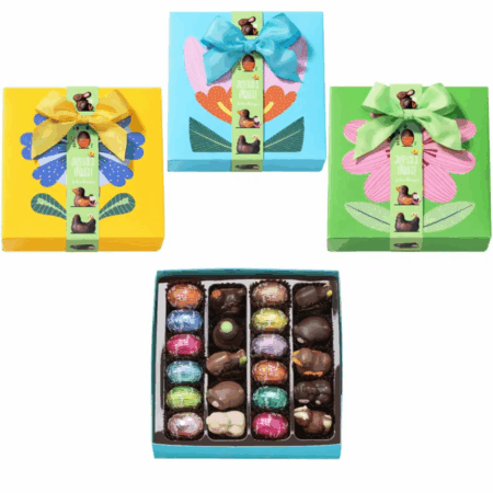 Petite boite fleur chocolats de Pâques 300g