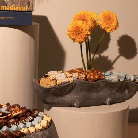 Corbeille Longue Ardoise - 900g de chocolats