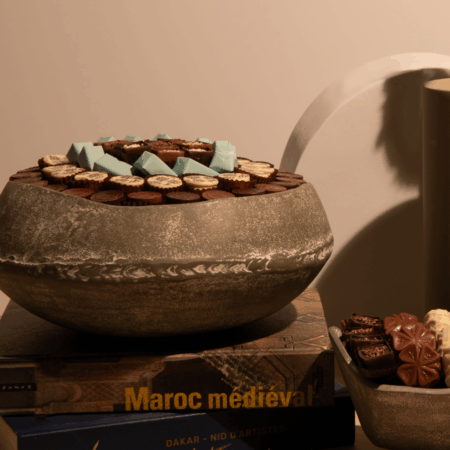 Centre de table Sauge - 1kg750g de chocolats