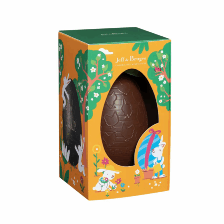 Oeuf en chocolat au lait garni – 13 cm
